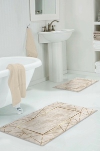 Kaymaz-dot-taban-yikanabilir-paspas (50x60 Cm - 60x100 Cm) 2' Li BRC3071 - 3
