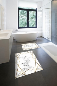 Kaymaz-dot-taban-yikanabilir-paspas (50x60 Cm - 60x100 Cm) 2' Li BRC3080 - 1
