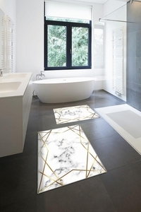 Kaymaz-dot-taban-yikanabilir-paspas (50x60 Cm - 60x100 Cm) 2' Li BRC3080 - 3