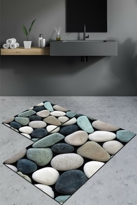 Kaymaz-dot-taban-yikanabilir-paspas (50x60 Cm - 60x100 Cm) 2' Li BRC3087 - 3