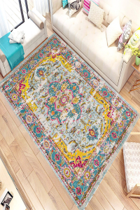 Kilim Motifli Dijital Baskılı Halı - 1