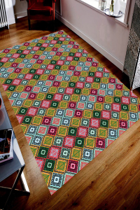 Kilim Tarzında Dijital Baskılı Halı - 1
