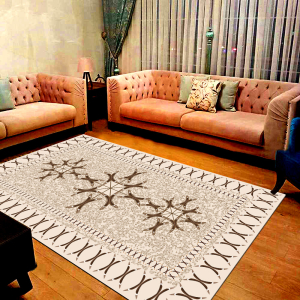 Kristal Desenli Dijital Baskılı Halı - 1