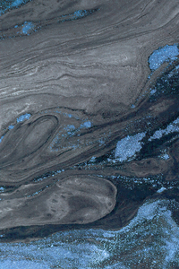 Kum Ve Cam Parçaları Dijital Baskılı Halı Örtüsü HRC1871 - 2