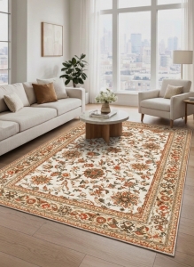 Makinede Yıkanabilir Kaymaz Taban Leke Tutmaz Salon ve Yolluk Halısı - 1