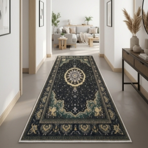 Makinede Yıkanabilir Kaymaz Taban Leke Tutmaz Salon ve Yolluk Halısı - 2