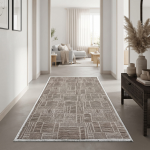 Makinede Yıkanabilir Kaymaz Taban Leke Tutmaz Salon ve Yolluk Halısı - 2