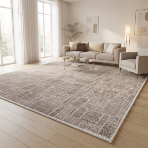 Makinede Yıkanabilir Kaymaz Taban Leke Tutmaz Salon ve Yolluk Halısı - 3