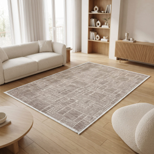 Makinede Yıkanabilir Kaymaz Taban Leke Tutmaz Salon ve Yolluk Halısı - 4