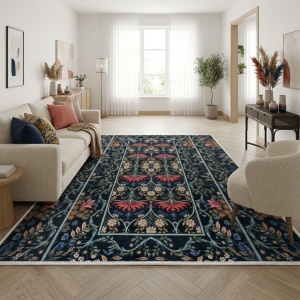 Makinede Yıkanabilir Kaymaz Taban Leke Tutmaz Salon ve Yolluk Halısı - 4