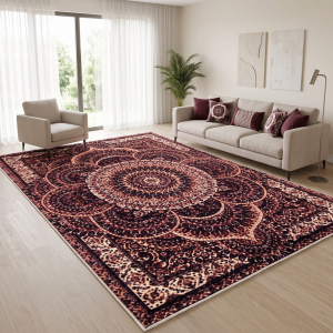 Makinede Yıkanabilir Kaymaz Taban Leke Tutmaz Salon ve Yolluk Halısı - 4