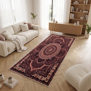 Makinede Yıkanabilir Kaymaz Taban Leke Tutmaz Salon ve Yolluk Halısı - 5