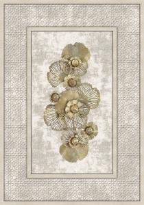 Makinede Yıkanabilir Kaymaz Taban Leke Tutmaz Altın Çicek Mutfak ve Yolluk Halısı - 2