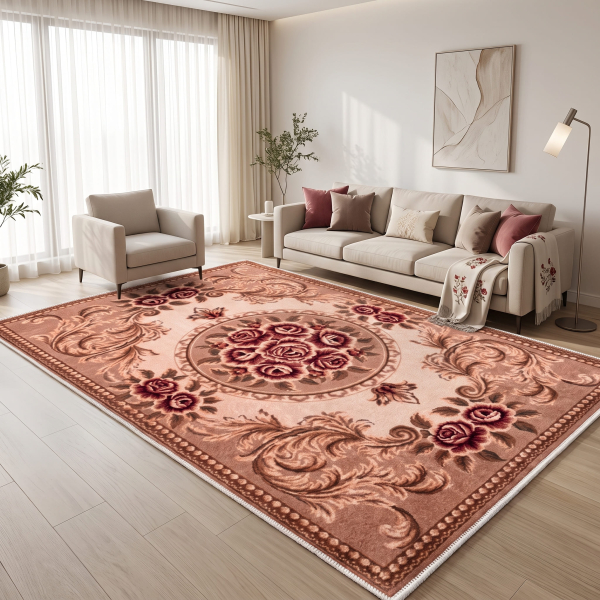 Makinede Yıkanabilir Kaymaz Taban Leke Tutmaz Salon ve Yolluk Halısı - resmiro