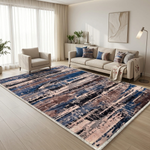 Makinede Yıkanabilir Kaymaz Taban Leke Tutmaz Salon ve Yolluk Halısı - 4