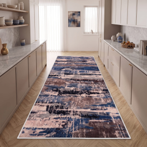 Makinede Yıkanabilir Kaymaz Taban Leke Tutmaz Salon ve Yolluk Halısı - 5