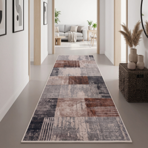Makinede Yıkanabilir Kaymaz Taban Leke Tutmaz Salon ve Yolluk Halısı - 2