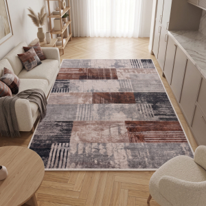 Makinede Yıkanabilir Kaymaz Taban Leke Tutmaz Salon ve Yolluk Halısı - 3