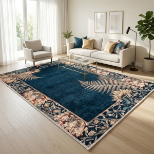 Makinede Yıkanabilir Kaymaz Taban Leke Tutmaz Salon ve Yolluk HalısI - 2