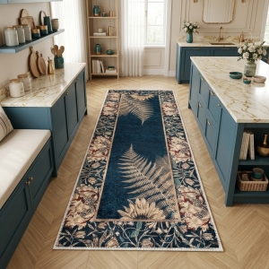 Makinede Yıkanabilir Kaymaz Taban Leke Tutmaz Salon ve Yolluk HalısI - 3