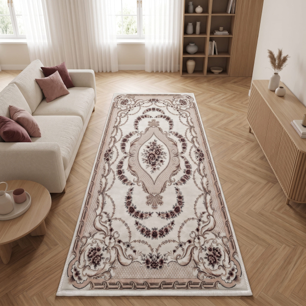 Makinede Yıkanabilir Kaymaz Taban Leke Tutmaz Salon ve Yolluk Halısı - resmiro