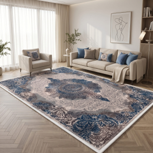 Makinede Yıkanabilir Kaymaz Taban Leke Tutmaz Salon ve Yolluk Halısı - 5