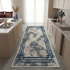 Makinede Yıkanabilir Kaymaz Taban Leke Tutmaz Salon ve Yolluk Halısı - 2