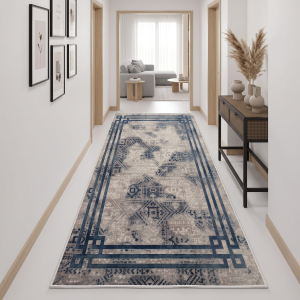 Makinede Yıkanabilir Kaymaz Taban Leke Tutmaz Salon ve Yolluk Halısı - 3