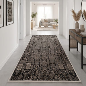 Makinede Yıkanabilir Kaymaz Taban Leke Tutmaz Salon ve Yolluk Halısı - 3