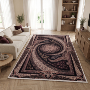 Makinede Yıkanabilir Kaymaz Taban Leke Tutmaz Salon ve Yolluk Halısı - 1