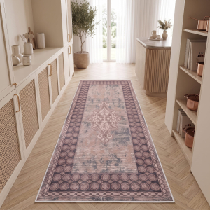 Makinede Yıkanabilir Kaymaz Taban Leke Tutmaz Salon ve Yolluk Halısı - 3