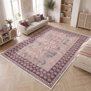 Makinede Yıkanabilir Kaymaz Taban Leke Tutmaz Salon ve Yolluk Halısı - 2