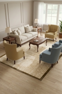 Makinede Yıkanabilir Kaymaz Taban Leke Tutmaz Salon ve Yolluk Halısı - 1