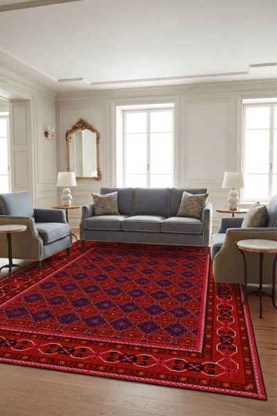 Makinede Yıkanabilir Kaymaz Taban Leke Tutmaz Salon ve Yolluk Halısı - resmiro