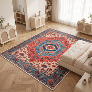 Makinede Yıkanabilir Kaymaz Taban Leke Tutmaz Salon ve Yolluk Halısı - 1