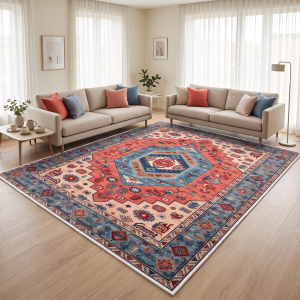 Makinede Yıkanabilir Kaymaz Taban Leke Tutmaz Salon ve Yolluk Halısı - 4