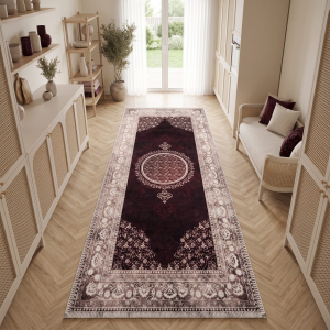 Makinede Yıkanabilir Kaymaz Taban Leke Tutmaz Salon ve Yolluk Halısı - 2
