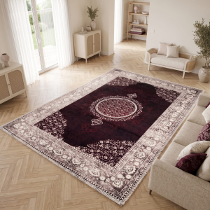 Makinede Yıkanabilir Kaymaz Taban Leke Tutmaz Salon ve Yolluk Halısı - 3