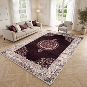 Makinede Yıkanabilir Kaymaz Taban Leke Tutmaz Salon ve Yolluk Halısı - 5