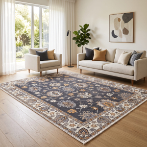 Makinede Yıkanabilir Kaymaz Taban Leke Tutmaz Salon ve Yolluk Halısı - 2