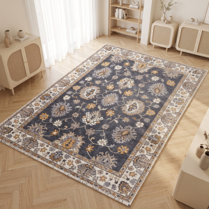 Makinede Yıkanabilir Kaymaz Taban Leke Tutmaz Salon ve Yolluk Halısı - 5