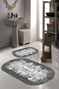 Mat Eskitme 2'li Banyo Paspası (50x60 cm - 60x100 cm) - 5