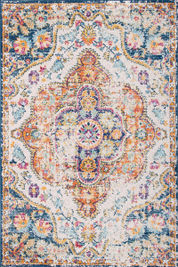 Mat Eskitme Kilim Desenli Dijital Baskılı Halı - 2