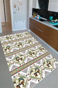 Metraj Fil Desenli Dijital Baskılı Halı - 1