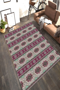 Modern Kilim Desenli Dijital Baskılı Halı - 1