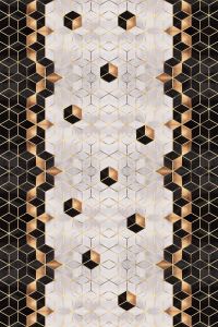 Modern Mermer Desenli Dijital Baskılı Halı - 2