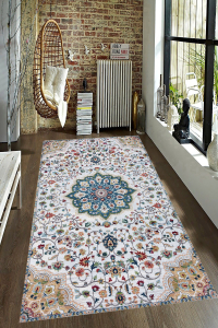 Modernize Motif Detaylı Dijital Baskılı Halı - 1