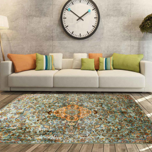 Motif Desenli Dijital Baskılı Halı - 1