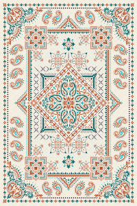 Osmanlı Modern Çizimli Dijital Baskılı Halı - 2