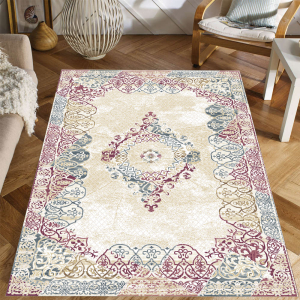 Osmanlı Motif Desenli Dijital Baskılı Halı - 1